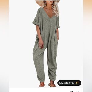 Nirovien Olive Green women’s jumpsuit